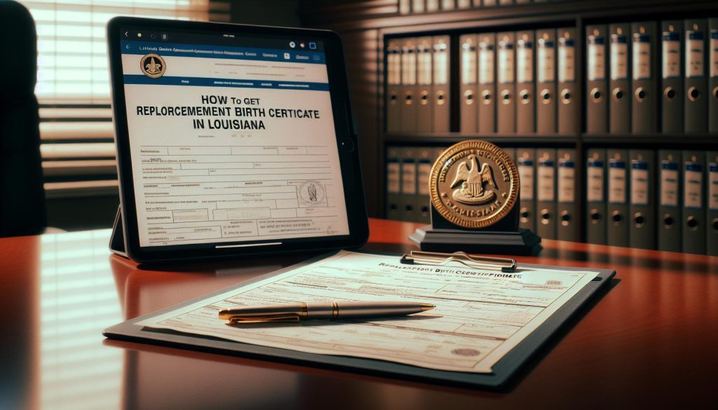 How to Get a Replacement Birth Certificate in Louisiana