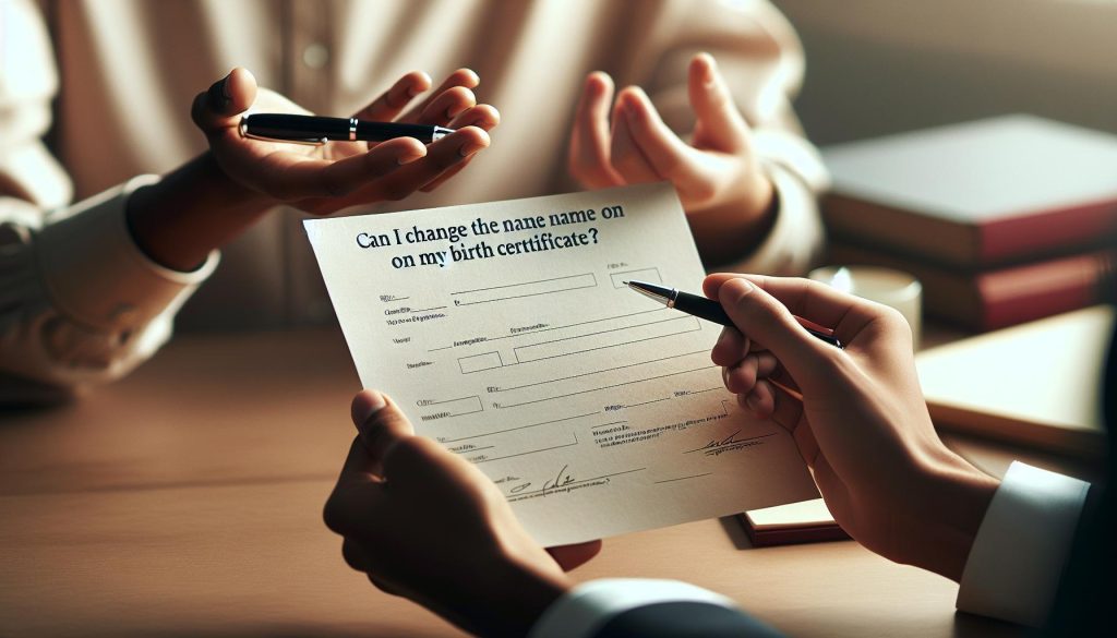 Can I Change the Name on My Birth Certificate? Guide
