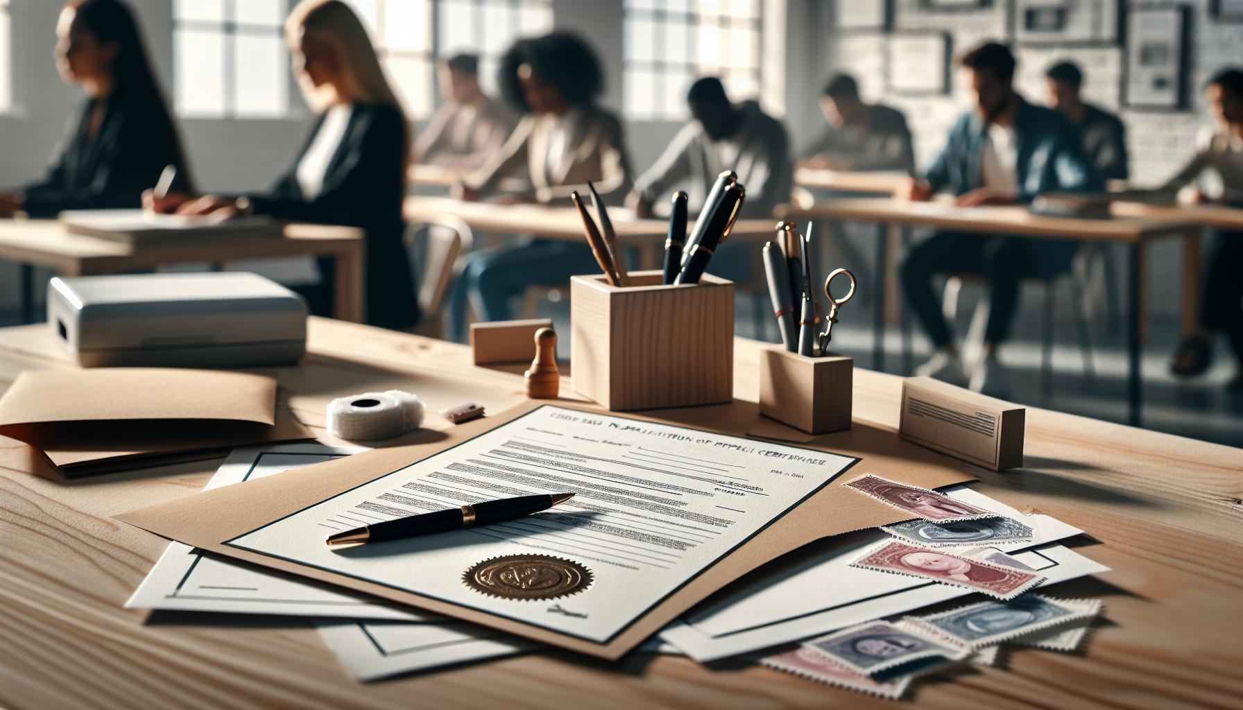 Mail-In Application Process: How to Get Your Certificate
